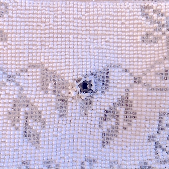 Antique Art Deco Cream Beaded Evening Clutch Purse - Picture 5 of 6